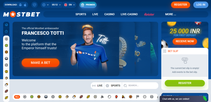 Mostbet Registration Step 1 — Open Sign Up