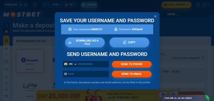 Mostbet Registration Step 3 — Confirm Registration
